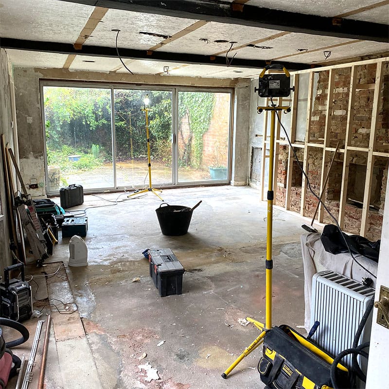 Extension mid strip-out
